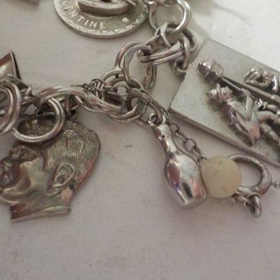 " Sterling Silver Charm Bracelet."