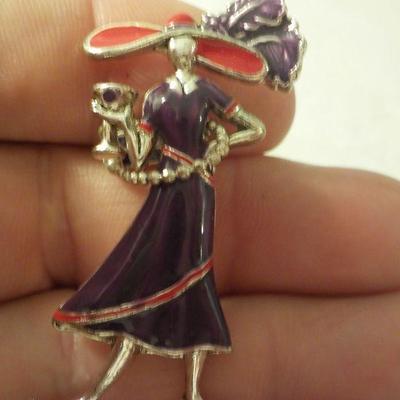 " Red Hat Ladies Pin and Watch"