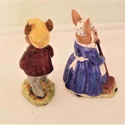 Lot #243  Pair of Royal Doulton Bunnykins figurines