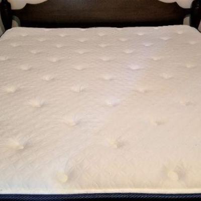 Lot #247  Queen Bed with new mattress - Low Poster