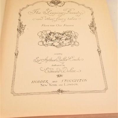 Lot #251  Very Scarce Antique Fairy Tale book - The Sleeping Beauty - 1st British edition 1910 - color plates