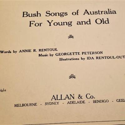 Lot #259  Two Rare Children's songbooks - Bush Songs of Australia and More Australian Songs 