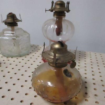 Lot 186 - Hurricane Lamps