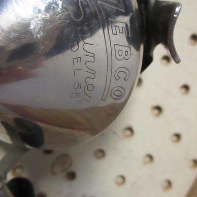 Lot 192 - Zebco Model 55 Heavy Duty Spinner Spincast Reel - Box - Manual  