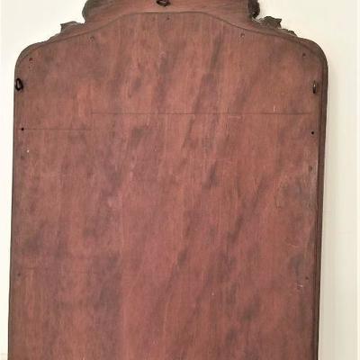 Lot #270 - Lovely Antique Mirror in Heavy Carved Wood Frame