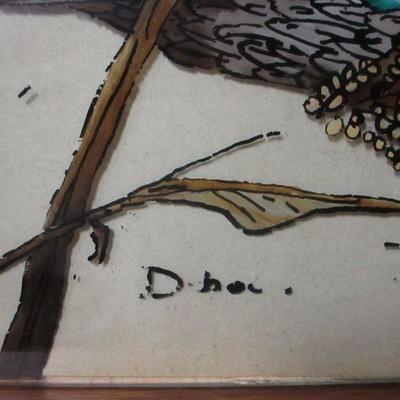 Lot 198 - Hand Painted Duck Scene With Serving Tray
