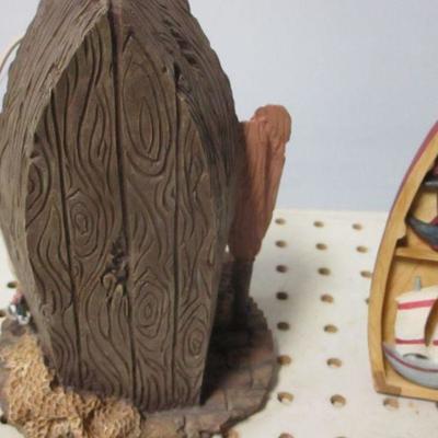 Lot 204 - Fishing Home Decor - Clock - Picture Frames 