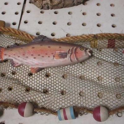 Lot 204 - Fishing Home Decor - Clock - Picture Frames 