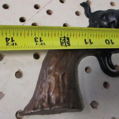 Lot 210 - Cast Iron Wall Hanging Guns & Cannon