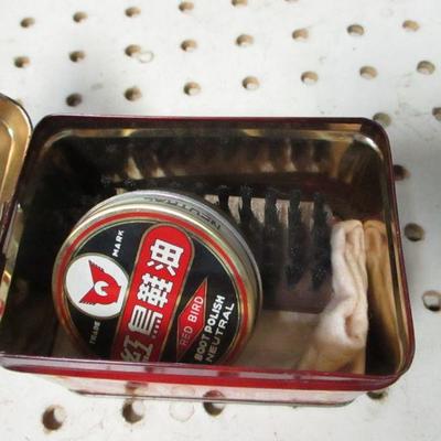 Lot 211 - Tin Collectibles - Prince Albert - Coca Cola - Shoe Shine Kit