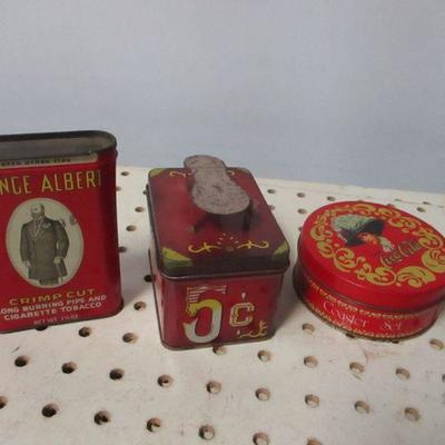Lot 211 - Tin Collectibles - Prince Albert - Coca Cola - Shoe Shine Kit