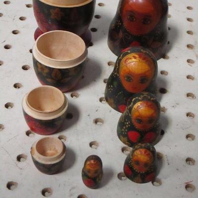 Lot 212 - Nesting Doll - Match Container & More