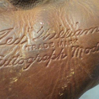 " A 1900's era Pro Wilson Baseball glove with markings."