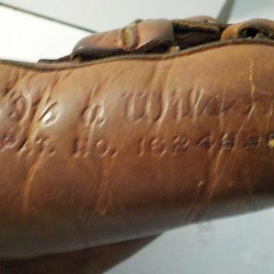 " A 1900's era Pro Wilson Baseball glove with markings."