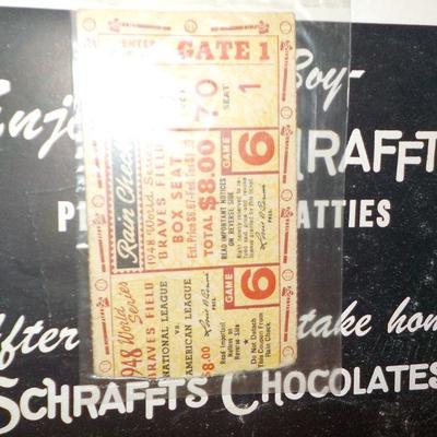 " Original 1948 World Series Braves vs Indians Program".