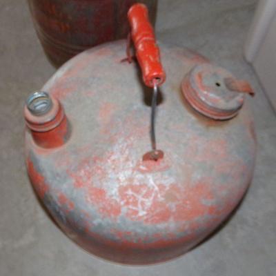 LOT 83  GALVANIZED GAS CANS
