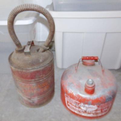 LOT 83  GALVANIZED GAS CANS