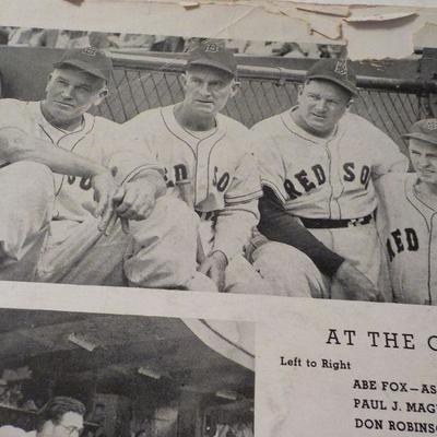 " Original 1946 World Series Program/tickets and Pro Group picture".