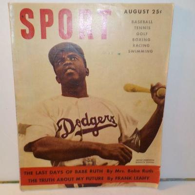 " Original 1948 issue of Sport with storys of Jackie Robinson and others." 