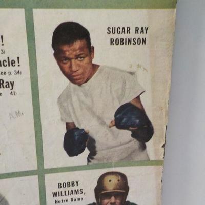 " Sports album 1950's with greats Sugar Ray Robinson and Bobby Williams.