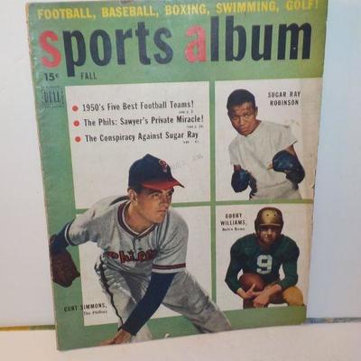" Sports album 1950's with greats Sugar Ray Robinson and Bobby Williams.