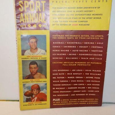 " Sport Annual 1949 with greats like Joe Louis ."