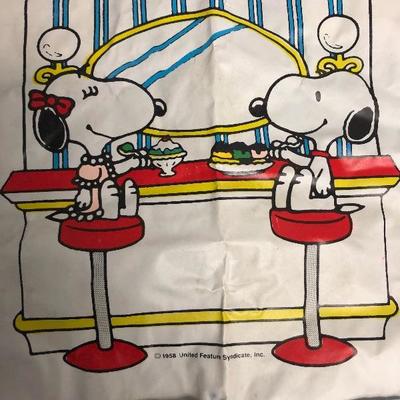 #12 Snoopy child's full length food bib