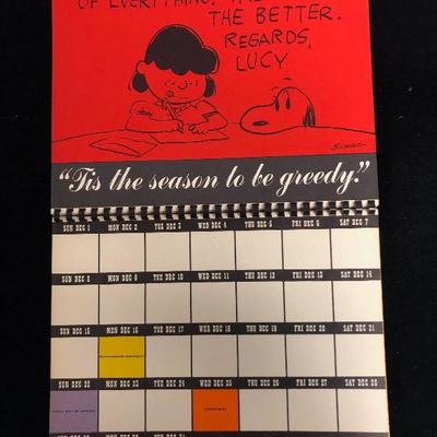 #35 1963 peanuts date book/ calendar
