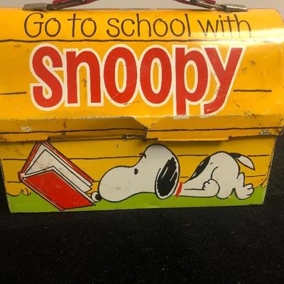 #74 Have lunch with snoopy thermos lunchbox