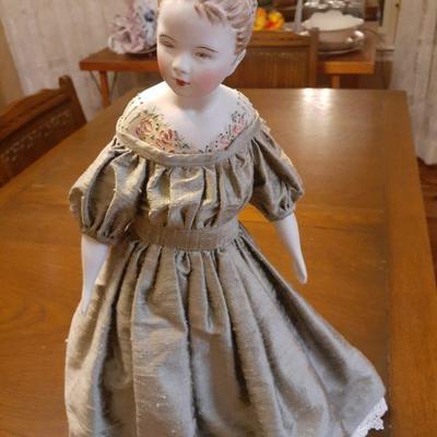 20" TALL BISQUE DOLL 