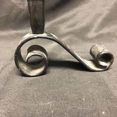 Iron Scroll Candle Holder