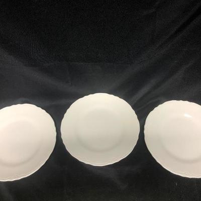 Vintage White Dinner Plates 