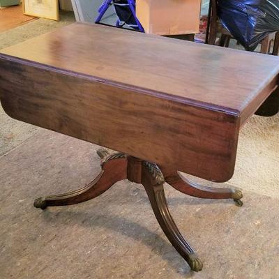 Lot #296  Vintage Drop Leaf Table - early 20th Century