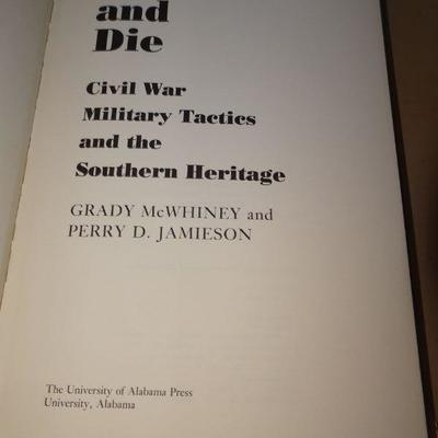 1982 Attack and Die by Grady McWheney, Civil War Military Tactics 