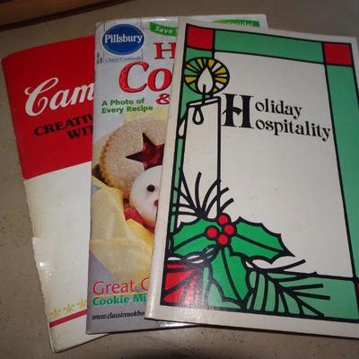 3 Paperback Holiday Cookbook Pamphlets, Campbell's Soup Pillsbury