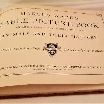 Lot #316  Rare Children's Book - Marcus Ward's Fable Picture Book - 24 Color Pictures