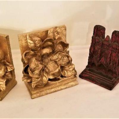 Lot #317 Two pair of Bookends - one vintage