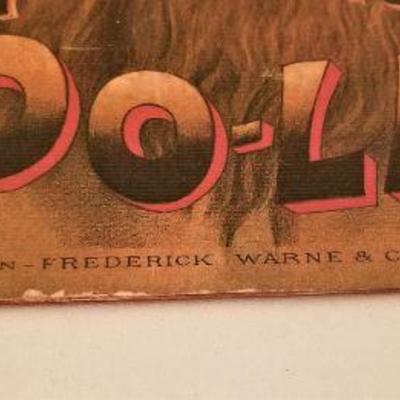 Lot #319  Antique Children's Book - Peeps into Zoo-land  - early 20th century