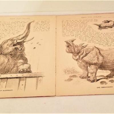 Lot #319  Antique Children's Book - Peeps into Zoo-land  - early 20th century
