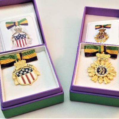 Lot #328  Two Mardi Gras Rex Ladies Ducals - 2015 - 2017