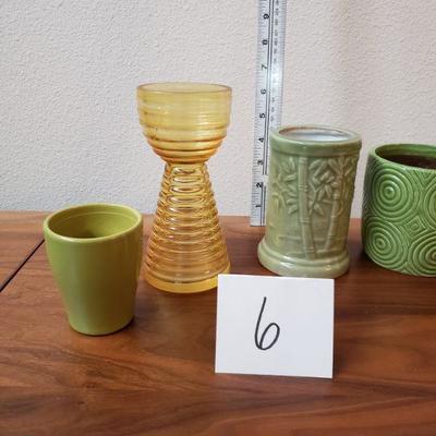 Lot 6: Mid Century Vase & Planter Lot