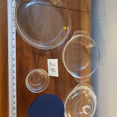 Lot 24: Pyrex Bowls and Pie Plate Lot