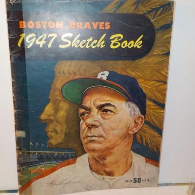 "Original Boston Braves 1947 Sketch Book".