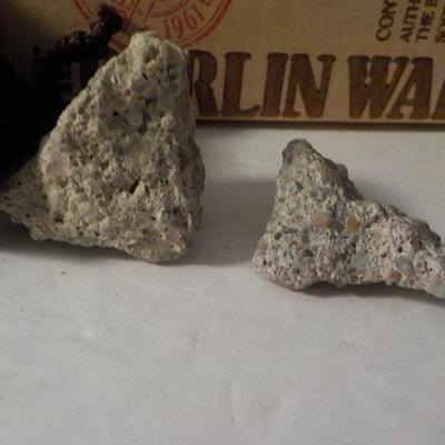 " The Actual Berlin Wall pieces and The last train from Berlin Book".