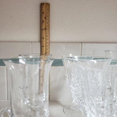 Lot 35: (2) Sizes of Irish Coffee Mugs & (3) Wine Goblets