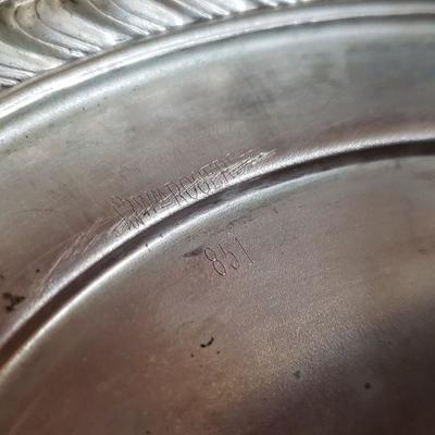Lot 41: Silverplate Champagne Bucket and Serving Dish with Lid
