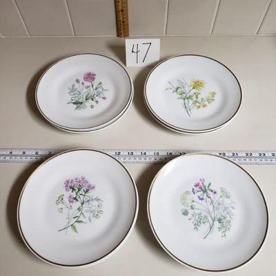 Lot 47: ****(8) Flower Plates