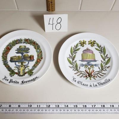 Lot 48: (2) Giraud Limoges Plates