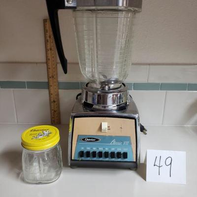 Lot 49: Vintage Osterizer Blender and Storage Jar