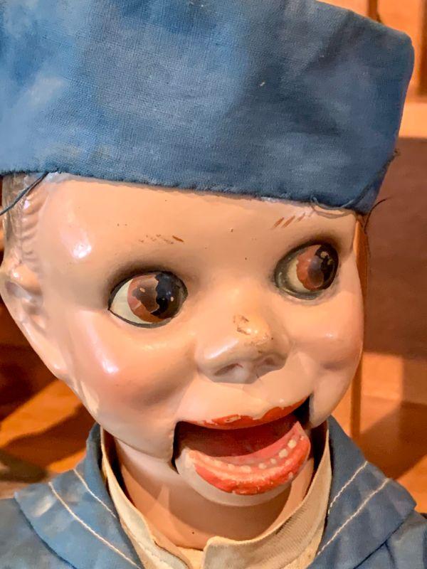 LOT 4. VINTAGE JERRY MAHONEY SAILOR VENTRILOQUIST DOLL BOOK
